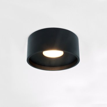 Artdelight Oran - plafonnier - Ø 12 x 5 cm - 10W LED dimmable inclus - IP54 - noir