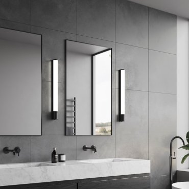 Nordlux Malaika 68 - applique murale - 68,4 x 7 x 5,5 cm - 15W LED inclus  - IP44 - noir
