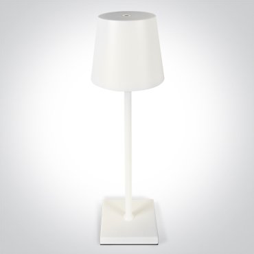 ONE Light Portable Trendy Light - lampe de table rechargeable - Ø 11 x 38 cm - 3,5W LED dimmable inclus - RGB - IP54 - blanc