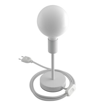 Creative Cables Alzaluce - lampe à poser - Ø 12 x 24 cm - métal - blanc