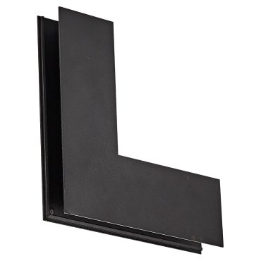 VK Lighting Kona - système de rail magnétique - profilé d'angle externe vertical - 6 x 17,5 x 17,5 cm - noir