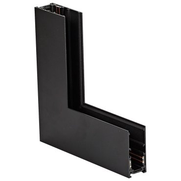 VK Lighting Kona - Système de rail magnétique - Profilé d'angle de montage intérieur vertical - 6 x 17,5 x 17,5 cm - noir