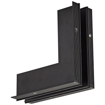 VK Lighting Kona - Système de rail magnétique - Profilé d'angle externe vertical à encastrer - 7,4 x 17,5 x 17,5 cm - noir