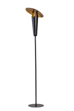 ETH The Britt - lampadaire - Ø 30 x 151 cm - noir et laiton