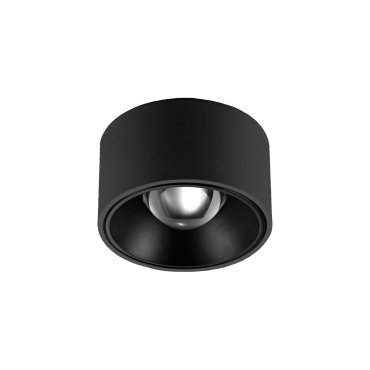 VK Lighting Orofi - spot en saillie - Ø 8 x 4,5 cm - 15W LED inclus - IP54 - noir