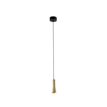 Faro Nina - lampe suspendue -  Ø 4 x 13 cm - 4W LED inclus - or satiné