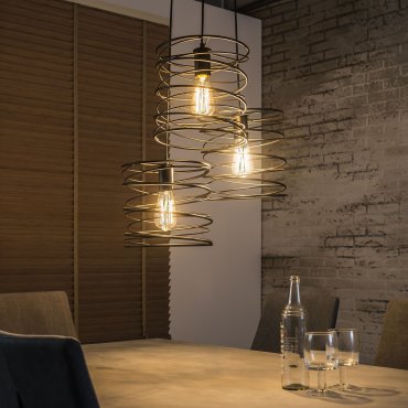 MODÈLE D’EXPOSITION - Vico Curl - lampe suspendue - Ø 40 x 150 cm - anthracite