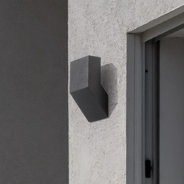 Nova Luce Brigitta - applique murale extérieure - 12 x 20,8 x 8,3 cm - 6W LED inclus - IP65 - noir sablé