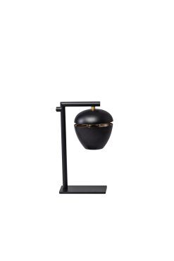 ETH Claire - lampe de table - 12 x 18 x 33 cm - noir et laiton