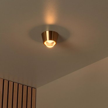 Lucide Rigon - plafonnier - Ø 9 x 6,6 cm - 7W LED inclus - or