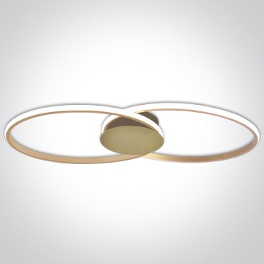 ONE Light Décoratif - plafonnier - 71 x 6 cm - 40W LED dimmable inclus - champagne
