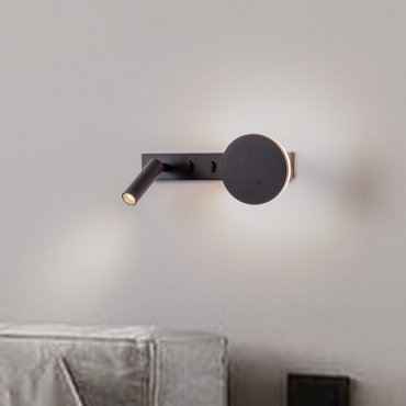 Nova Luce Noima - applique murale - 28,5 x 10 x 8,5 cm - 9W LED inclus - noir sablé