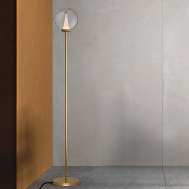 Nova Luce Galeo - lampadaire - Ø 22 x 162 cm - 7W dimmable LED inclus - or sablé
