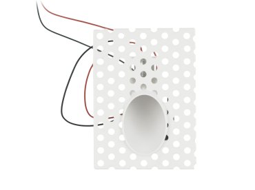 Projectlight Boulogne - applique encastrée - 8 x 11 cm - 1W LED dimmable inclus - blanc