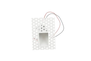 Projectlight Blanche - applique encastrée - 8 x 11 cm - 1W LED dimmable inclus - blanc
