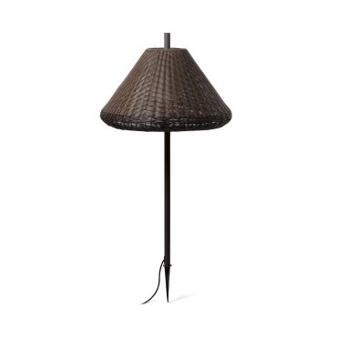 Faro Saigon - spot au sol sur piquet  avec prise - Ø 68 x 137 cm - IP65 - marron