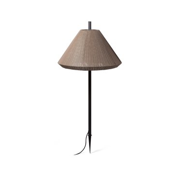 Faro Saigon - spot au sol sur pointe avec prise - Ø 67 x 137 cm - IP65 - marron