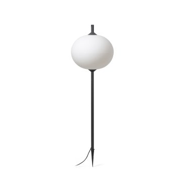 Faro Saigon - spot au sol sur piquet avec prise - Ø 45 x 150 cm - IP65 - blanc mat