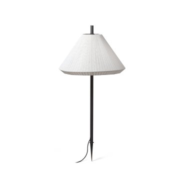 Faro Saigon - spot au sol sur pointe avec prise - Ø 67 x 137 cm - IP65 - blanc mat