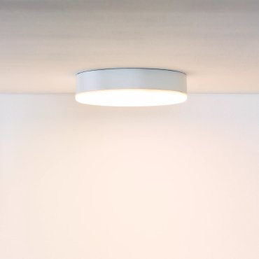 Lucide Ceres-LED - plafonnier de salle de bains - Ø 21,5 x 5 cm - 30W LED dimmable inclus - IP44 - blanc