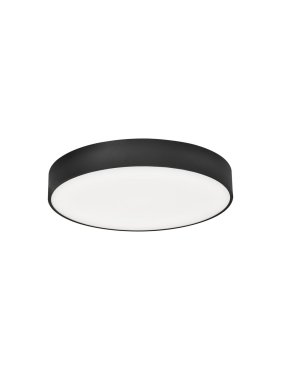 Nova Luce Sotto - plafonnier avec télécommande - Ø 46 x 11,5 cm - 40W LED inclus - noir mat
