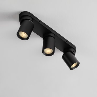 Nova Luce Amecy - spot en saillie 3L - 39 x 12,5 x 6,5 cm - noir sablé