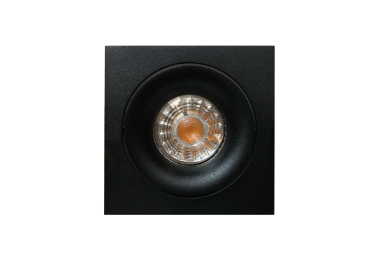 Artdelight Alice - spot encastrable - 90 x 90 mm, 80 x 80 mm encastrable - noir