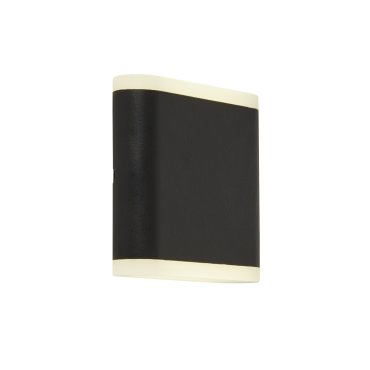 Searchlight Amble - Applique d'extérieur - 11,5 x 11 cm - 8W LED inclus - IP44 - noir