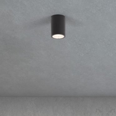 Nova Luce Lumina - plafonnier extérieur - Ø 8 x 10 cm - 9W LED inclus - IP65 - anthracite foncé