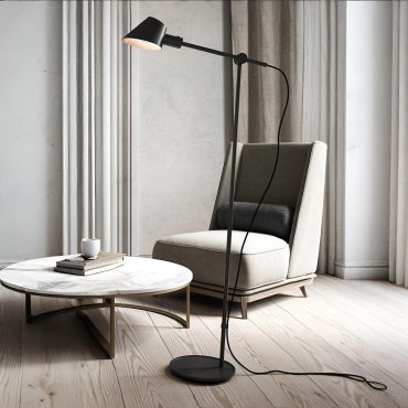 Design for the People Stay - lampadaire - 58 x 25 x 129,2 cm - noir