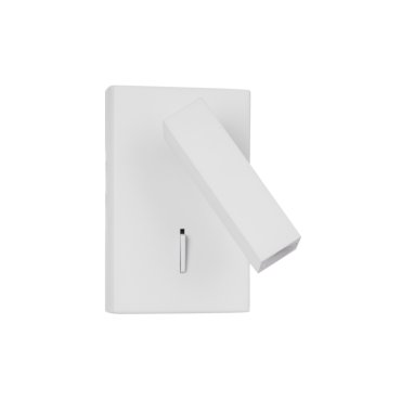 Nova Luce Dona - applique murale avec interrupteur - 9 x 14,5 cm - 3W LED inclus - blanc sable