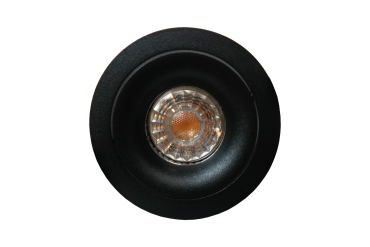 Artdelight Alice - spot encastrable - Ø 90 mm, Ø 83 mm encastrable - noir