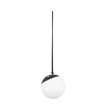 Faro Voila - lampes portables - 20 x 20 x 19 cm - 2W RGB LED inclus - IP44 - gris foncé et opale