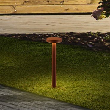 Nova Luce Mood - lampe de jardin - Ø 11 x 40 cm - 5W LED inclus - IP65 - corten