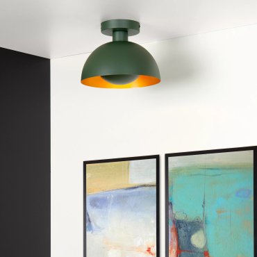 Lucide Siemon - plafonnier - Ø25 x 19 cm - vert