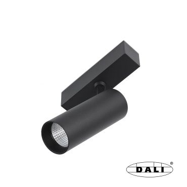 Faro Neso Hole - Spot sur rail magnétique - 5 x 11 x 14 cm - 10W LED blanc chaud (3000K) inclus - faisceau de 36° - noir