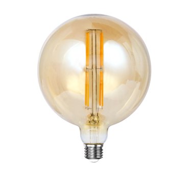 Vico lampe LED à filament - Ø 15 x 16 cm - E27 - 12W dimmable - 2100K - ambré