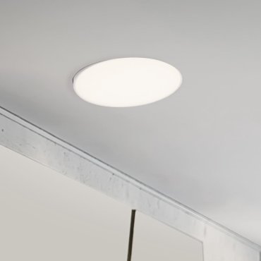 Nova Luce Perfect Profile Trimless - spot encastré - Ø 440 mm, 420 mm encastré - 24W LED dimmable inclus - 3000K - blanc