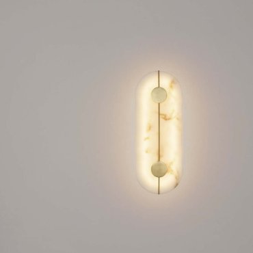 Nova Luce Aider - applique murale - 16,5 x 42,5 x 5,5 cm - 19W LED inclus - laiton doré