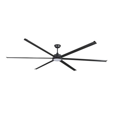 Faro Rotterdam 30 XXL - ventilateur de plafond avec lumière et télécommande - Ø 300 cm - 32W LED inclus - noir mat