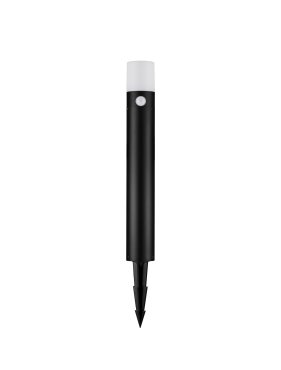 Nova Luce Paul - lampe de jardin sur pique - Ø 9,5 x 60 cm - 10W LED inclus - IP65 - noir sablé