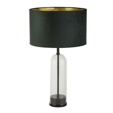 Searchlight Oxford - lampe à poser - Ø 40 x 51 cm - noir, or et vert