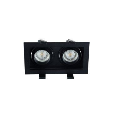 Nova Luce Cedi - spot encastrable - 183 x 100 mm, 180 x 95 mm encastrable - noir sable