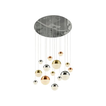 Searchlight Planets - lampe suspendue - Ø 70 x 300 cm - 14 x 7W LED dimmable inclus - multicolore