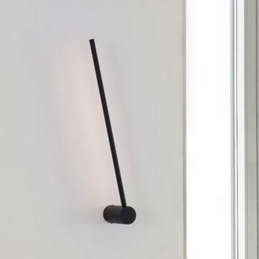 Nova Luce Synthesi - applique murale - 6 x 10 x 60 cm - 17W LED inclus - noir sable