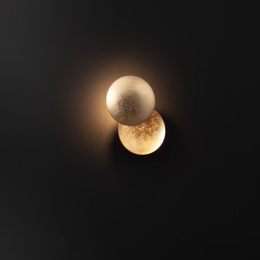 Nova Luce Soleil - applique murale - Ø 20 x 20 cm - 6W LED inclus - or