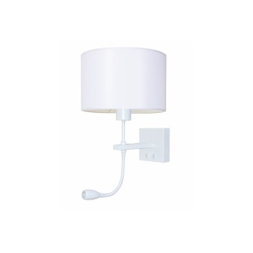 Artdelight Quad - Applique murale avec double interrupteur - 18 x 11 x 11 cm - 3W LED inclus - blanc