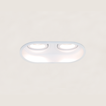 Artdelight Rex - spot encastrable - 175 x 92 mm, 2 x Ø 83 x 81 mm encastrable - blanc