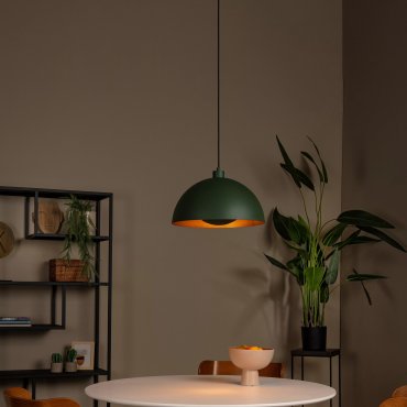 Lucide Siemon - lampe suspendue - Ø40 x 150 cm - vert