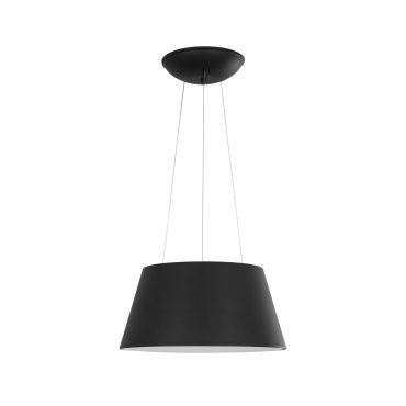 Nova Luce Volcano - lampe suspendue - Ø 45 x 120 cm - 33W LED inclus - noir sable